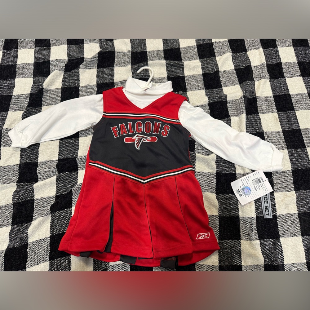 2 pieces Girls Atlanta falcons cheerleading outfit